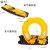 救生腰带自动充气大浮力充气便捷式救生衣游泳钓鱼救援装备救生圈 橙色自动款 均码