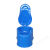 临时马桶防臭塑料蹲便器施工一次性装修工地坐便器简易便池加厚 简洁带盖加厚型(蓝)