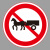 谋福（CNMF）交通标志指示牌 停车场标识牌可定制【禁止畜力车通行-贴反光膜写真(平板钉墙款)】