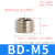 气动丝堵内六角堵头BD-010203041/8 1/4 3/8 1/2电磁阀汇流板塞头 BD-M5(M5*0.8)