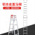 梯子哥 家用梯子焊接铝合金人字梯多功能折叠工程梯加厚爬梯直马两用梯子 【加厚款】人字1.5米直梯3米2mm