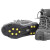 海斯迪克 10齿冰爪防滑 雪地冰面便携简易鞋链雪爪鞋套 S码 HKCX-206