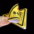 配电箱当心触电安全警示贴纸小心有电危险标识牌高压防触电标签语 红色闪电 12x15cm