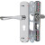 玥玛 室内门锁 卧室房门锁 04不锈钢可调节房间门锁 旧门锁换新锁 YM-KTS02（125B)