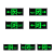 免打孔自发光安全出口指示牌免接电应急疏散指示灯夜光逃生标志 上出线消防标志灯正向（单面）
