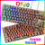 血手幽灵Q820N新款Q828机械键盘f200q光轴游戏网吧f300有线USB口 黑面彩虹光99新