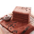 卫洋WYS-1105 印花茶巾 棕色35x35cm单条 加厚吸水茶台抹布茶几清洁布百洁布