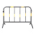 洲岳恒生（ZHOUYUEHENGSHENG）镀锌铁马护栏隔离栏道路交通安全防护栏 黄黑（中厚）1米高1.5米宽一套