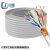 尽能 电梯监控专用线随行网线带电源一体线 8芯六类多股双屏蔽网线 100米 JN-DTX21