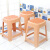 好尔凳子客厅厨房可叠摞塑料凳家用高凳子加厚防滑塑料凳子咖啡色 1个装