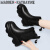马登·凯瑟琳（MADDEN KATHAYINE）品牌女靴2023年冬季新款厚底马丁靴百搭奢侈短靴女气质瘦瘦靴 黑色 加绒 33