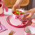 摩登主妇草莓熊陶瓷碗盘餐具卡通家用儿童米饭碗汤碗可爱碗碟套装 草莓熊3.5英寸碟