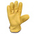 恒百思软羊皮老保电焊手套二保焊隔热防护手套搬运工作防护 黄色加棉 两双
