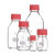 欧冕实验室德国进口肖特透明储酒神器PBT红盖试剂瓶50 100 250 500ml密封PTFE垫片 1000ml