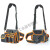 工具腰包帆布加厚大工具袋多功能小号挂包收纳电工专用工具包 升级款 含手机袋，腰带，肩带（007A-2）