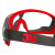 3MGA501护目镜 抗刮耐磨防雾防喷溅劳保眼镜 可拆卸镜片 实验室打磨 黑色 1付装