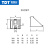 TDT工业铝型材配件45度斜边角件铝型材连接件连接器 3030欧标2个