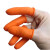 金诗洛 KY010 一次性乳胶防滑手指套 无尘无粉农业指套 劳保手套 橘色 27(中号)