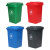 海斯迪克 HK-366 户外厂房垃圾桶 塑料分类垃圾箱 灰色 加厚50L不带轮