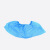 COFLYEE 特厚一次性鞋套塑料pe新料100只装彩色防滑防尘办公室脚套定制报价 蓝色 100只