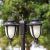 欧式防水户外灯双头黑色古铜色草坪灯路灯led景观灯高杆灯 2.3米双头黑色