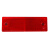 金诗洛 KSL274 (50片)塑料反射器 车身发光板 货车反光贴 反光板标识反光片 红+白(各25片)无孔款