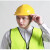 安全帽工地施工建筑工程领导加厚印字ABS劳保夏季透气头盔国标 玻钢透气按钮款-白色