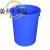 厨房垃圾桶大号带盖商用容量加厚公共户外环卫塑料工业圆形桶酒店 100L蓝色无盖+袋子