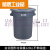 白云清洁圆形垃圾桶大号泔水桶带轮子大容量商用户外塑料环卫桶 白云120L 加厚耐摔