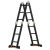 加厚多功能合页梯子人字梯直梯铝合金梯楼梯升降伸缩便携折叠 经济款人字2.8米直梯5.8米32斤