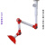 唯诺达万向抽气罩实验室抽风排气罩万向臂吸气排风集气罩万向定位吸烟管 PP白色