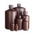 塑料瓶2L5L小口试剂瓶广口黑色10L棕色避光HDPE白色样品NIKKO进口 棕小口2L 含内塞