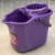 挤水桶懒人免水洗拖地神器长方形手提宽脱水桶清洁单桶压干墩布桶 升级熟胶加厚耐摔紫色