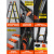 多功能工程升降人字楼梯家用便携伸缩梯子铝合金加厚折叠室内 【德国橙色踏板】多功能1.7+1.7 =3.4米直