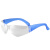华特2401蓝色防护眼镜 平光透明PC镜片 防尘防沙骑行户外眼镜