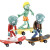 植物大战僵尸玩具2单个豌豆射手 未来滑板僵尸+冲浪滑板僵尸+滑板