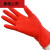 LISM红米白米橡胶打扫厨房紧手女士适用于乳胶家务快乐娃薄款洗碗皮手 白米手套(20双) S