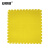 安赛瑞 PVC塑料拼接地垫 50×50cm 仓库车间走廊橡胶防滑地垫 黄 圆点纹27006