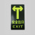 捷诺立(JNL) N30501夜光地贴纸安全出口指示牌提示牌楼梯通道 安全出口向左AA01【10片装】
