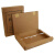 海斯迪克 HKW-261 档案盒（50个）加厚文件资料盒 高质感牛皮纸档案盒 财务凭证盒31*22cm 无酸款6cm