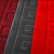 海斯迪克 HK-607 拉绒压花防滑地毯 PVC橡胶底绒面走廊酒店舞台大红地毯垫 暗红色0.9m宽*15m（整卷）