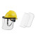 希万辉 安全帽头盔式烧电焊全脸轻便A 白色安全帽+支架+3张面屏