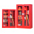 宽选工品 微型消防站消防柜消防器材柜放置柜消防灭火箱应急物资柜 1.8*1.5米消防柜（加厚）