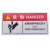 海斯迪克 工作场所安全警示标识牌 警告-当心机械伤人 5×10CM PVC带背胶 HK-580
