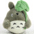 吉吉熊（JIJIXIONG）日本totoro宫崎骏荷叶龙猫公仔玩偶娃娃布偶抱枕毛绒玩具生日礼物 灰色 45cm
