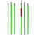 高压令克棒拉闸杆10kV伸缩绝缘杆电工防雨操作杆绿色变压器送电杆 10kV 4节4米(防雨型) 送包