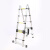 冰禹 BY-5062 多功能人字梯 折叠伸缩架梯升降梯 2×6步关节梯=可变3.8米直梯