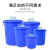 豫恒玖大水桶塑料加厚圆桶大容量收纳桶工厂酒店厨房储水桶白色160L带盖