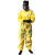 京斯坦 防护服连体连帽耐酸碱核废水防护面罩 四件套 XXL（185-190cm）1套 