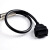 金属OBD2延长线eol专用线EPS标定使用耐拔插带编织屏蔽线缆 金属OBDll公头延长线0.6米